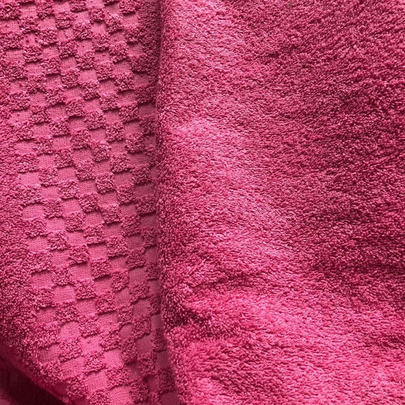 Toalla Medio Baño 100% Algodón Rosa
