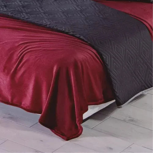 Cobertor Ultra Suave Ligero Vino