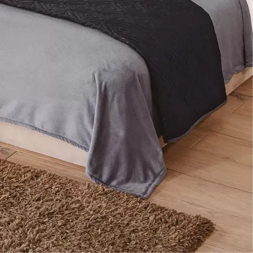 Cobertor Ultra Suave Ligero Gris