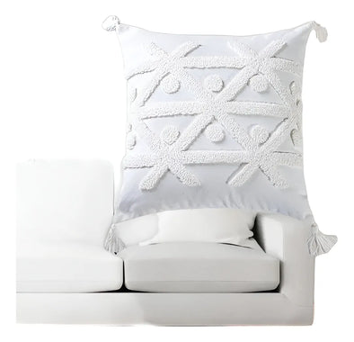 Funda Tufted Holly Blanco