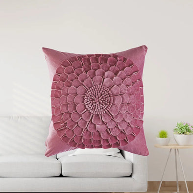 Funda Tufted Crisantemo Berry