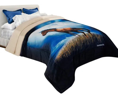Cobertor de Borrega Jumbo Mustang