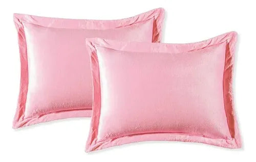 Par De Fundas Velvet Rosa