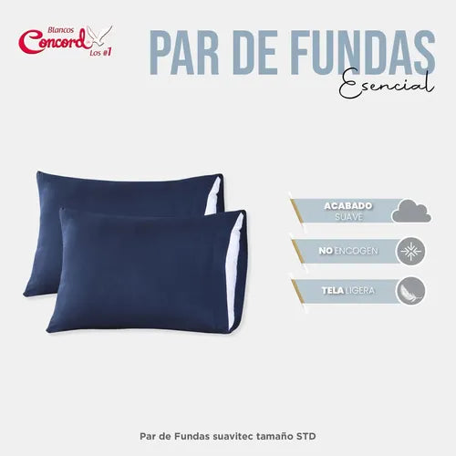 Par De Fundas Esencial Marino