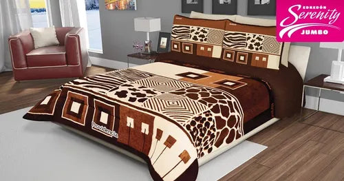 Cobertor de Borrega Serenity Jumbo Kenia
