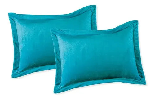 Par De Fundas Velvet Esmeralda