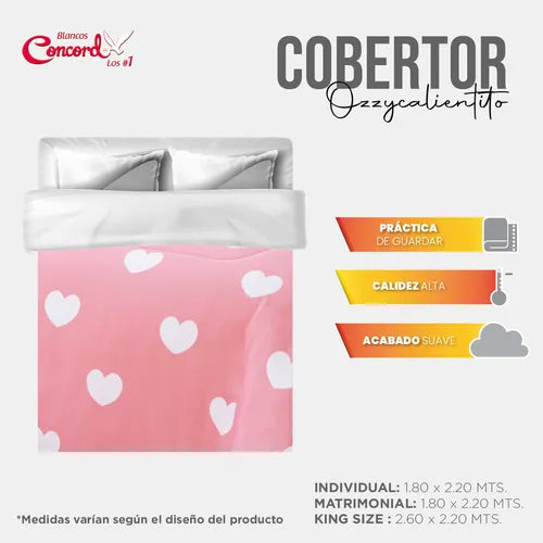 Cobertor Con  Borrega Lovely