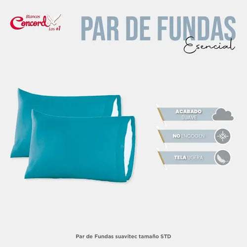 Par De Fundas Esencial Esmeralda
