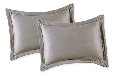 Par De Fundas Velvet Gris Medio