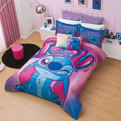 Cobertor Con  Borrega Stitch Amore