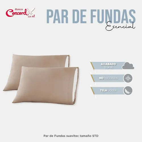 Par De Fundas Esencial Arena