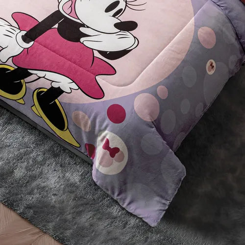Cobertor Con  Borrega Minnie Cut