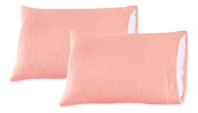 Par De Fundas Esencial Deep Rose