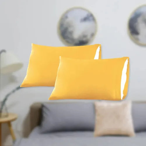 Par De Fundas Esencial Mostaza