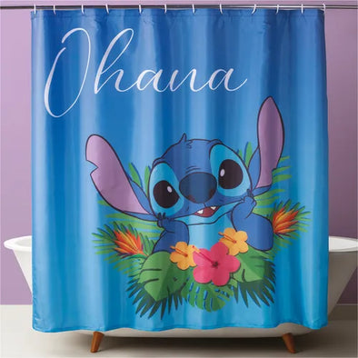 Cortina de Baño Impermeable Stitch Ohana