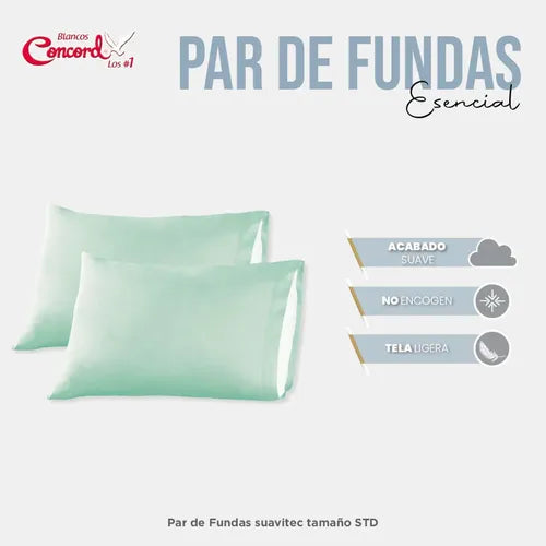 Par De Fundas Esencial Pistache