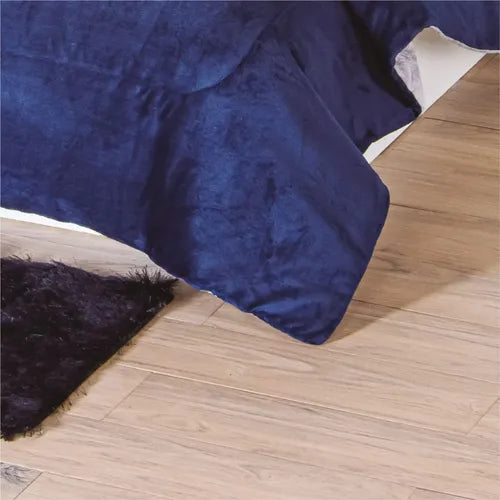 Cobertor Con  Borrega Marino