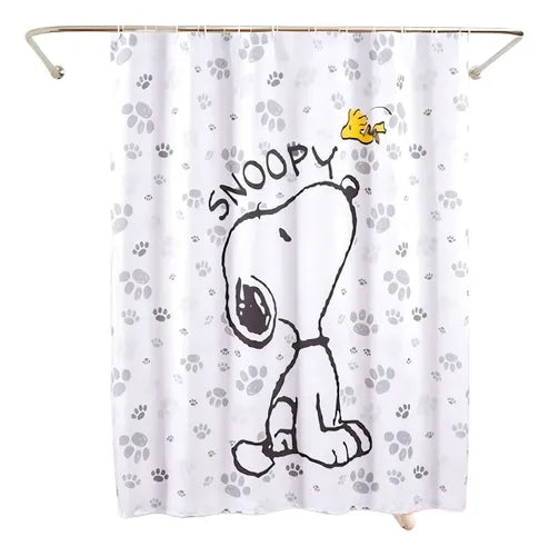 Cortina de Baño Impermeable Snoppy