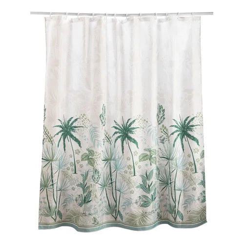 Cortina de Baño Impermeable Zamia