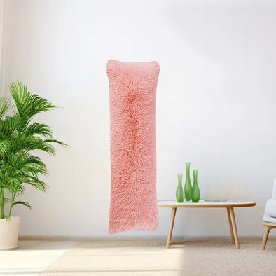 Cojin Body Jumbo Shaggy Deep Rose