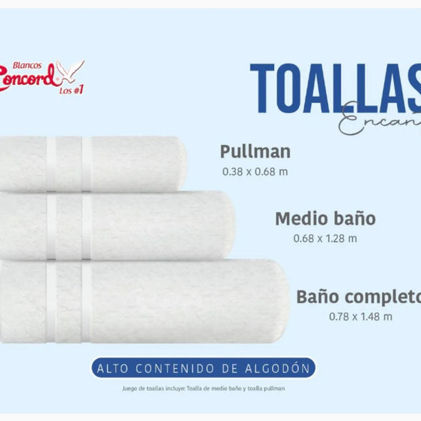 Toalla de Baño Completo Encanto Vino