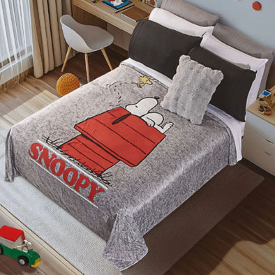 Cobertor Ultra Suave Snoppy+Funda De Almohada