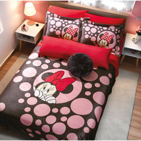 Cobertor Ultra Suave Ligero Minnie Black