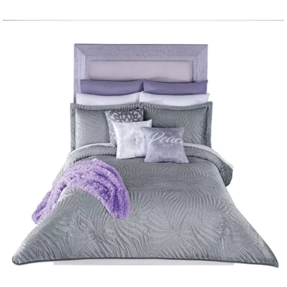 Edredón Velvet Gris con Fundas