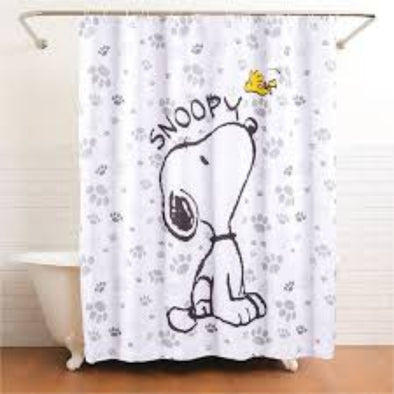 Cortina de Baño Impermeable Snoppy