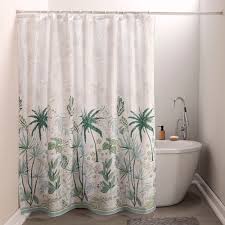 Cortina de Baño Impermeable Zamia