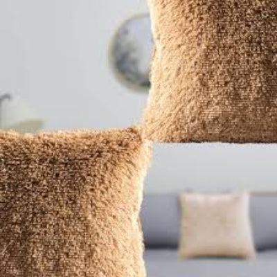 Cojin Shaggy Caramel