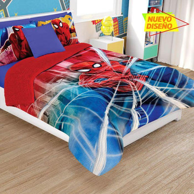 Cobertor Con Borrega Spider Telaraña