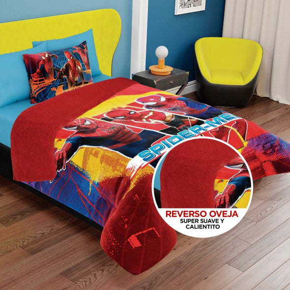 Cobertor Con Borrega Spider-Man