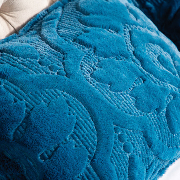 Cobertor Pelo Alto Extra Suave Bordado Da Vinvi Azul
