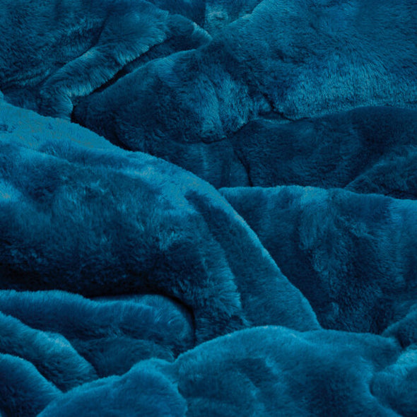 Cobertor Pelo Alto Extra Suave Nostalgia Azul