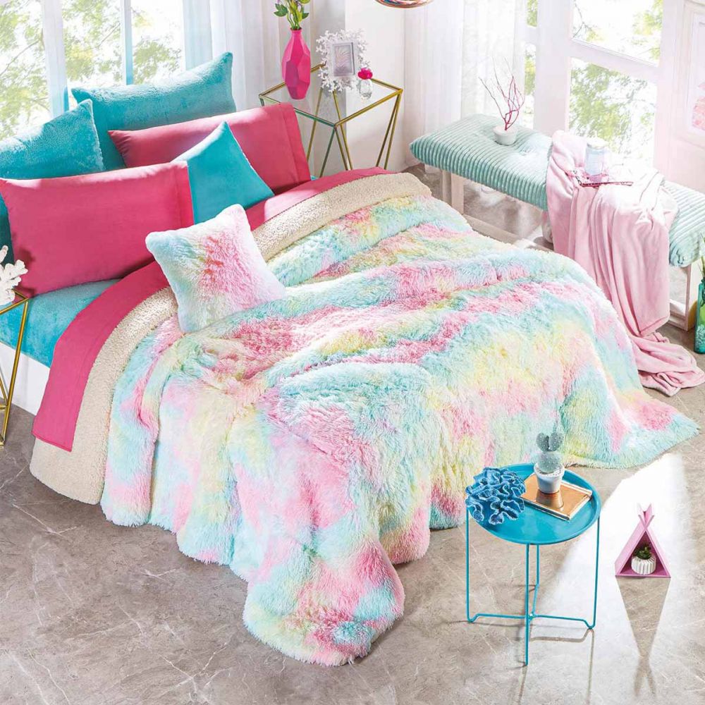 Cobertor Pelo Alto Sweet Pastel – Beautty Home