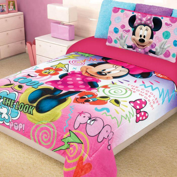 Cobertor Con Borrega Disney Minnie Pop